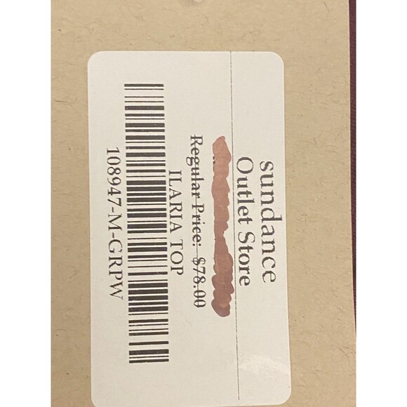 F. Sundance Top M Red Blouse Long Sleeve V Neck High Low NWT $78 - Picture 11 of 11